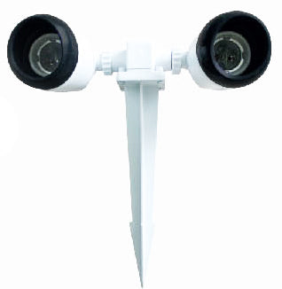 Omni, Omni E27-GWH/2 Deluxe Garden Twin Lamp Holder 130W 250V