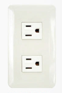 Omni, Omni P2-EG 2pc Convenience Outlet with Ground in Plate (Flush Type)