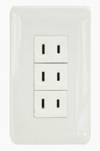 Omni, Omni P3-ER 3pc Regular Outlet in Plate (Flush Type)