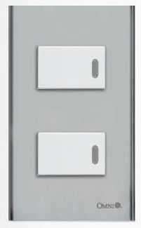 Omni, Omni SP2-S14 2pc 1-Way Illuminated Switch in Stainless Plate 16A (Wide Series)