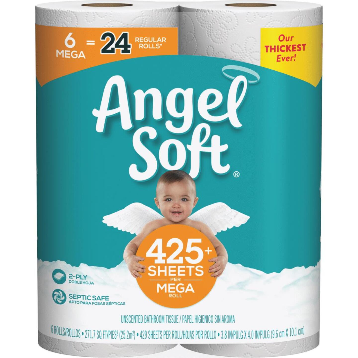 Angel Soft, Papier hygiénique Angel Soft (6 méga rouleaux)