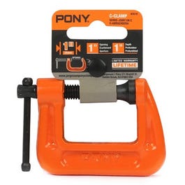 Pony, Pince en C, fonte orange, 1-In.