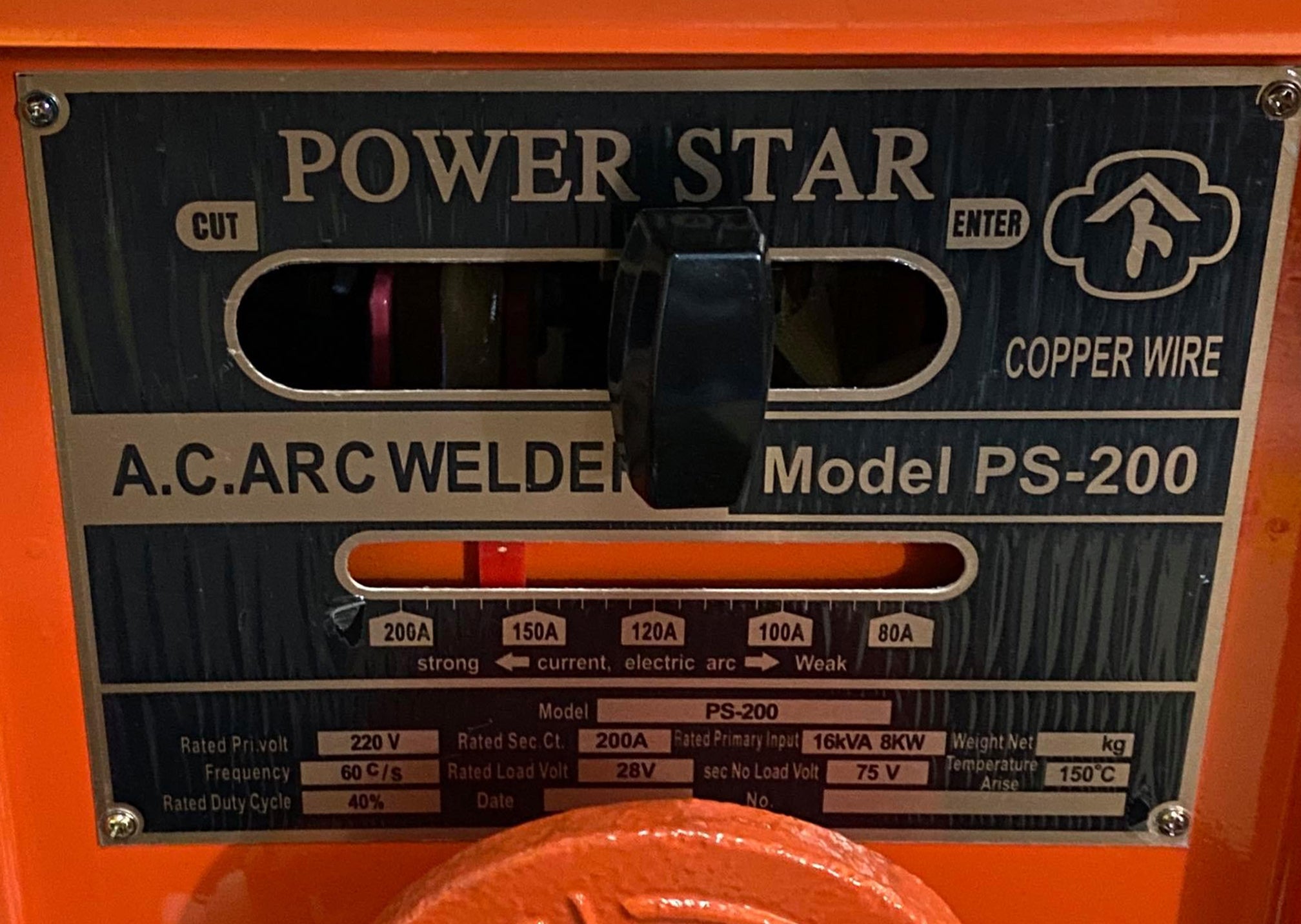 Powerstar, Power Star PS-200 Machine à souder 200A Cuivre Pur (Type Commercial)