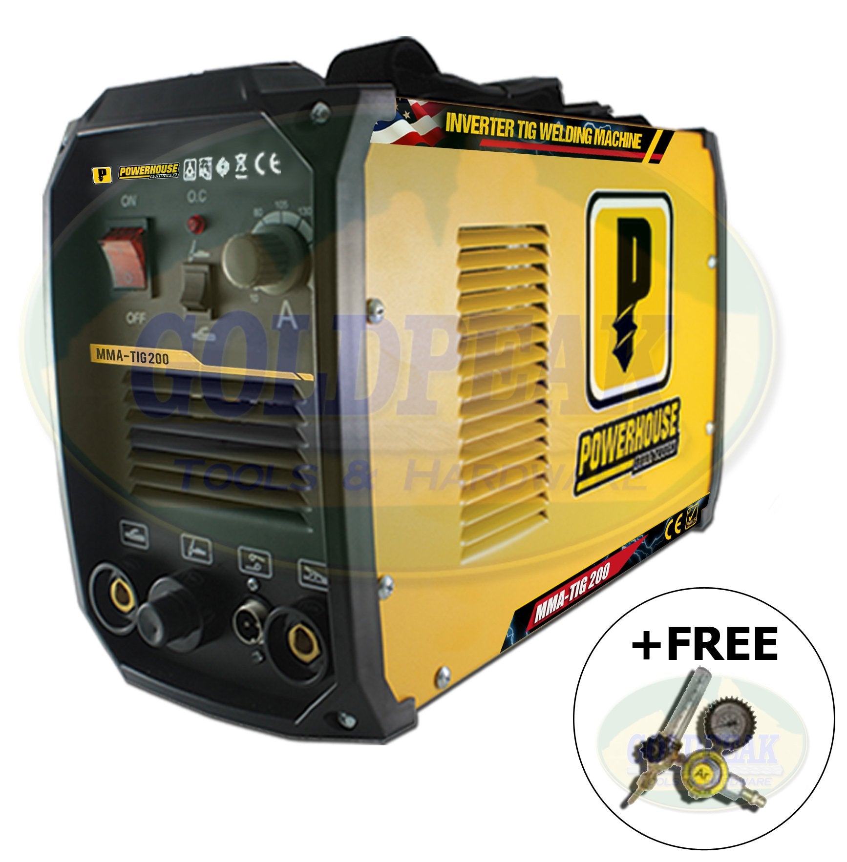 Centrale, Powerhouse MMA-TIG200 2in1 TIG/MMA DC Inverter Welding Machine 200A