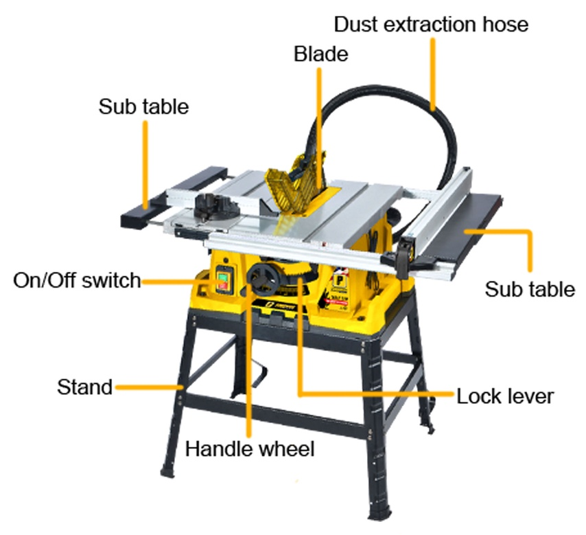 Centrale, Powerhouse PH-FWTS2-10-2400HD Scie à table industrielle 10" 2400W (qualité atelier)