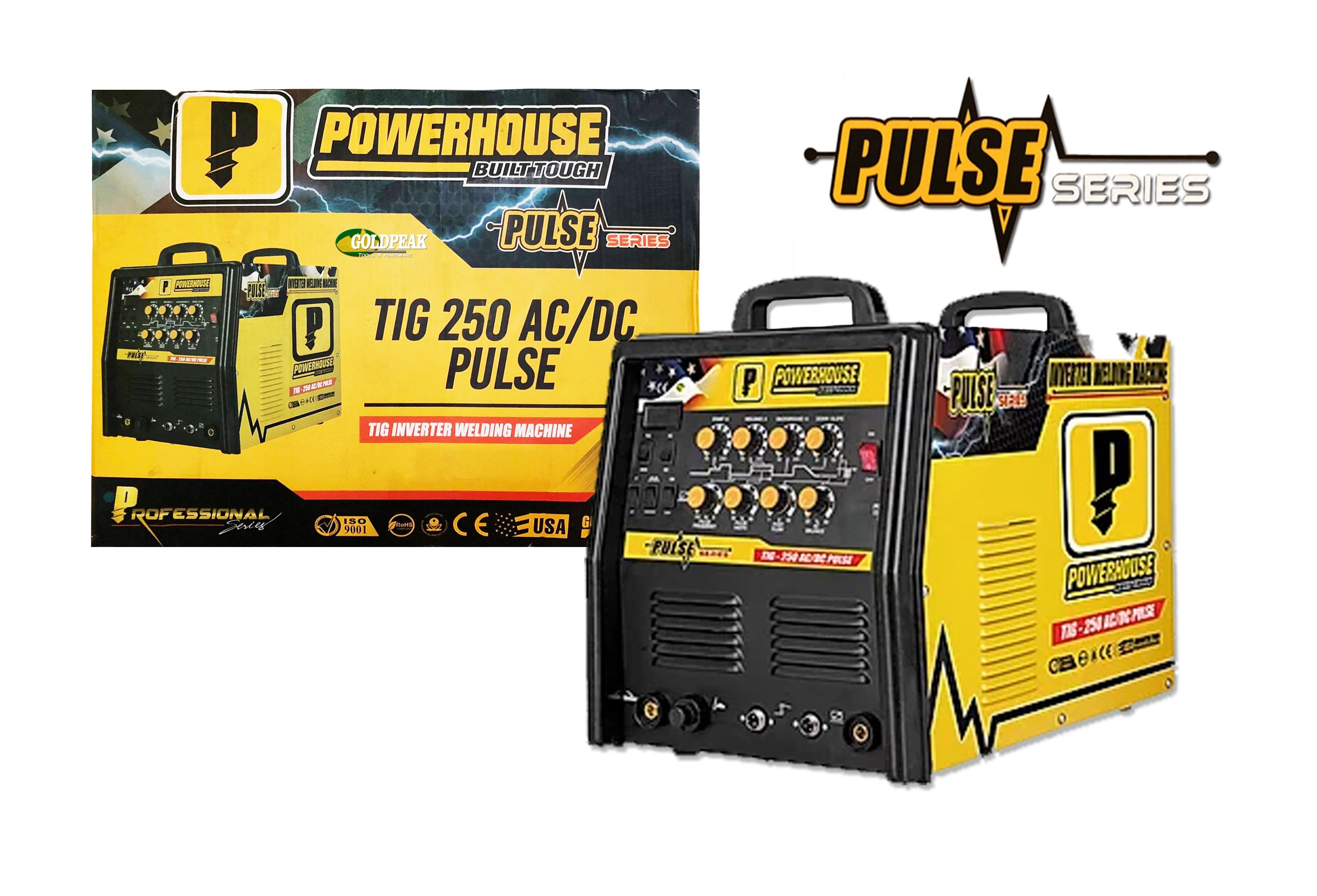 Centrale, Powerhouse TIG250 PULSE 2in1 (TIG/MMA) Machine à souder à onduleur AC/DC