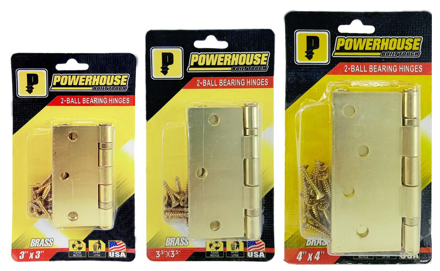 Centrale, Powerhouse US3 2-Ball Bearing Hinges (Laiton)