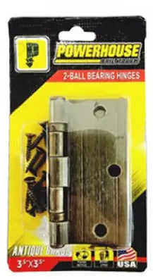 Centrale, Powerhouse US5 2-Ball Bearing Hinges (Antique Brass)