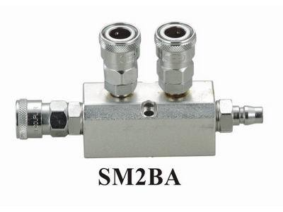 THB, Raccord rapide THB SM2BA - Manifold / Multi Coupling (droit 2 voies) [High Flow] (haut débit)