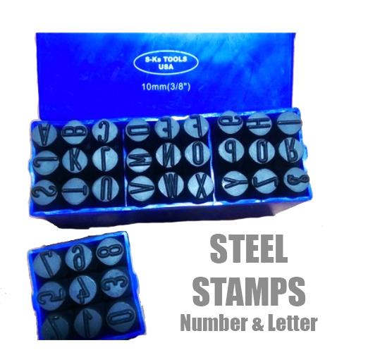 SKS, S-Ks Steel Stamp Set (lettres et chiffres)