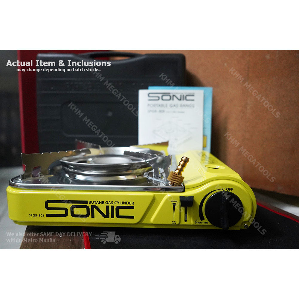 Sonique, Sonic SPGR-808 2in1 Stainless Portable Gas Range (Butane/LPG)