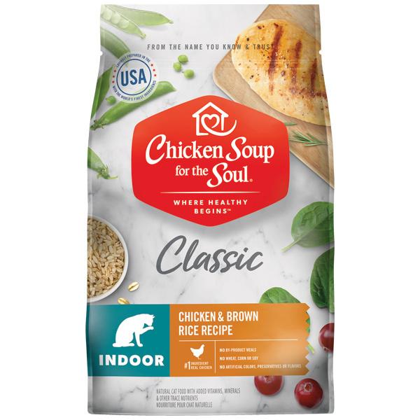 Soupe de poulet pour l'âme, Soupe de poulet pour l'âme - Recette d'intérieur avec poulet et marron - Croquettes pour chats