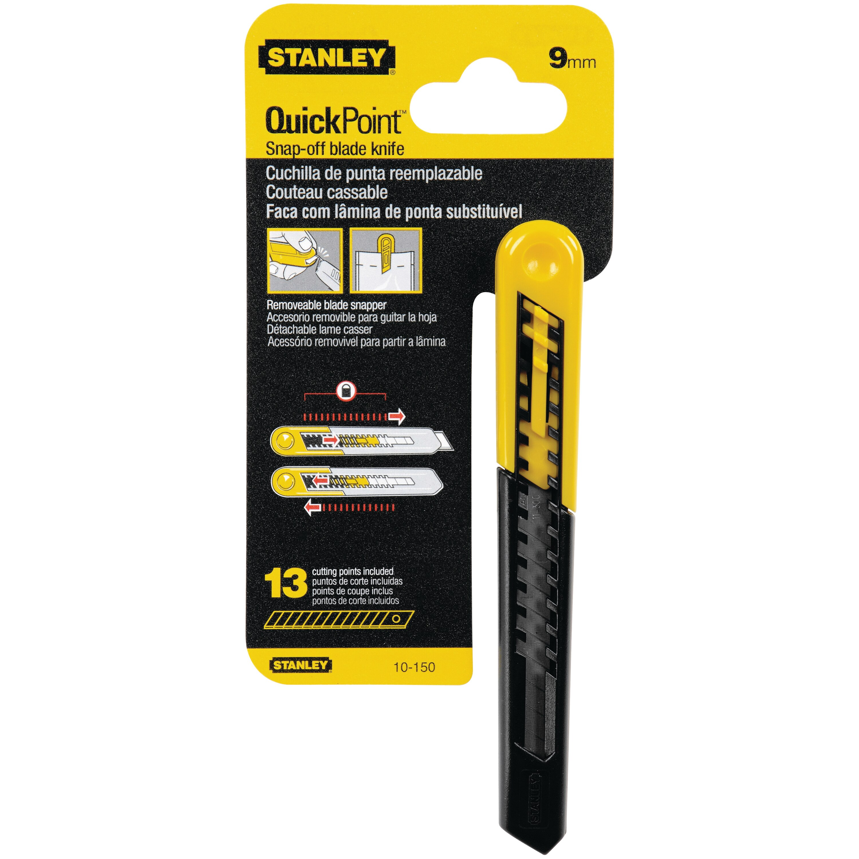 Stanley, Stanley 10-150 Quick Point Snap off Cutter Knife 9mm