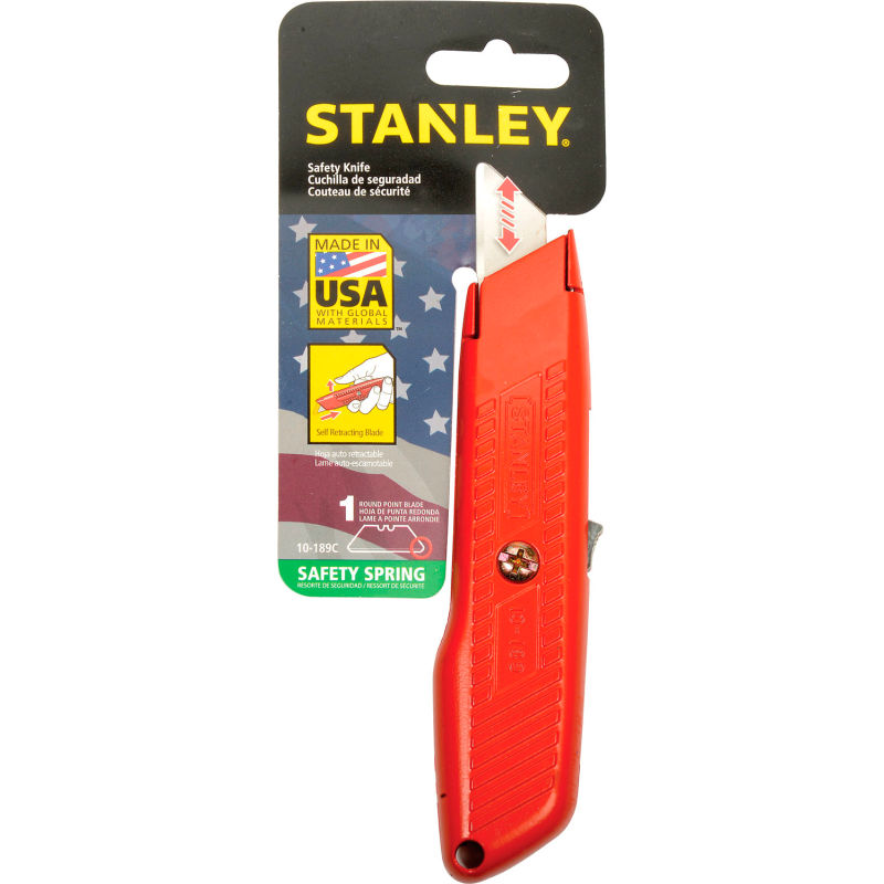 Stanley, Stanley 10-189C Couteau utilitaire de sécurité auto-rétractable (US-Made)