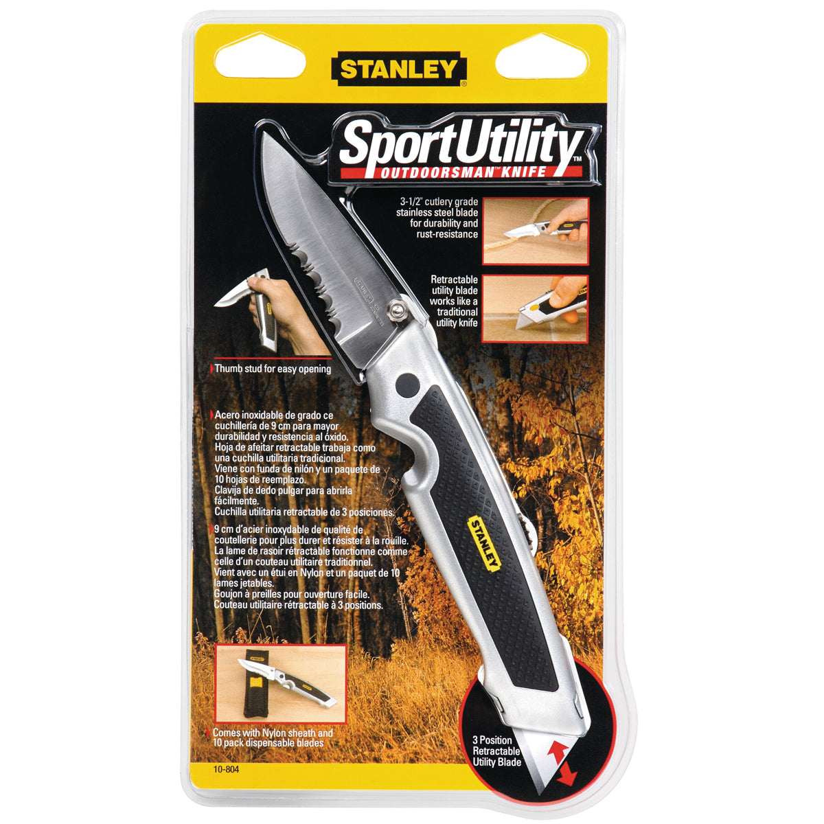 Stanley, Stanley 10-804 Outdoorsman Couteau coupeur utilitaire