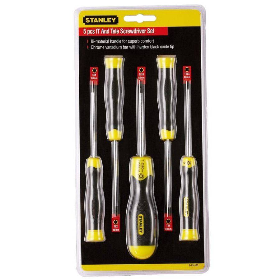 Stanley, Stanley 65-155 5pcs Torx Screwdriver Set (Cushion Grip)