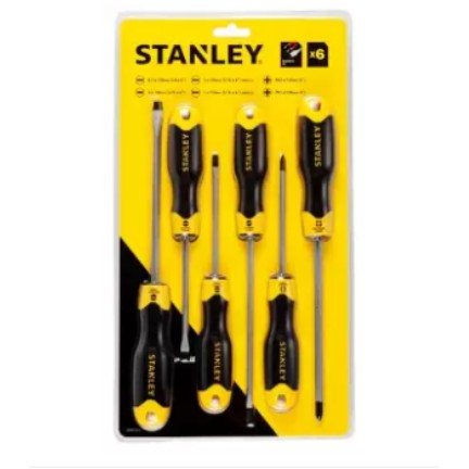 Stanley, Stanley 65-242 (66-672) Tournevis à poignée coussin 6 pcs. Set