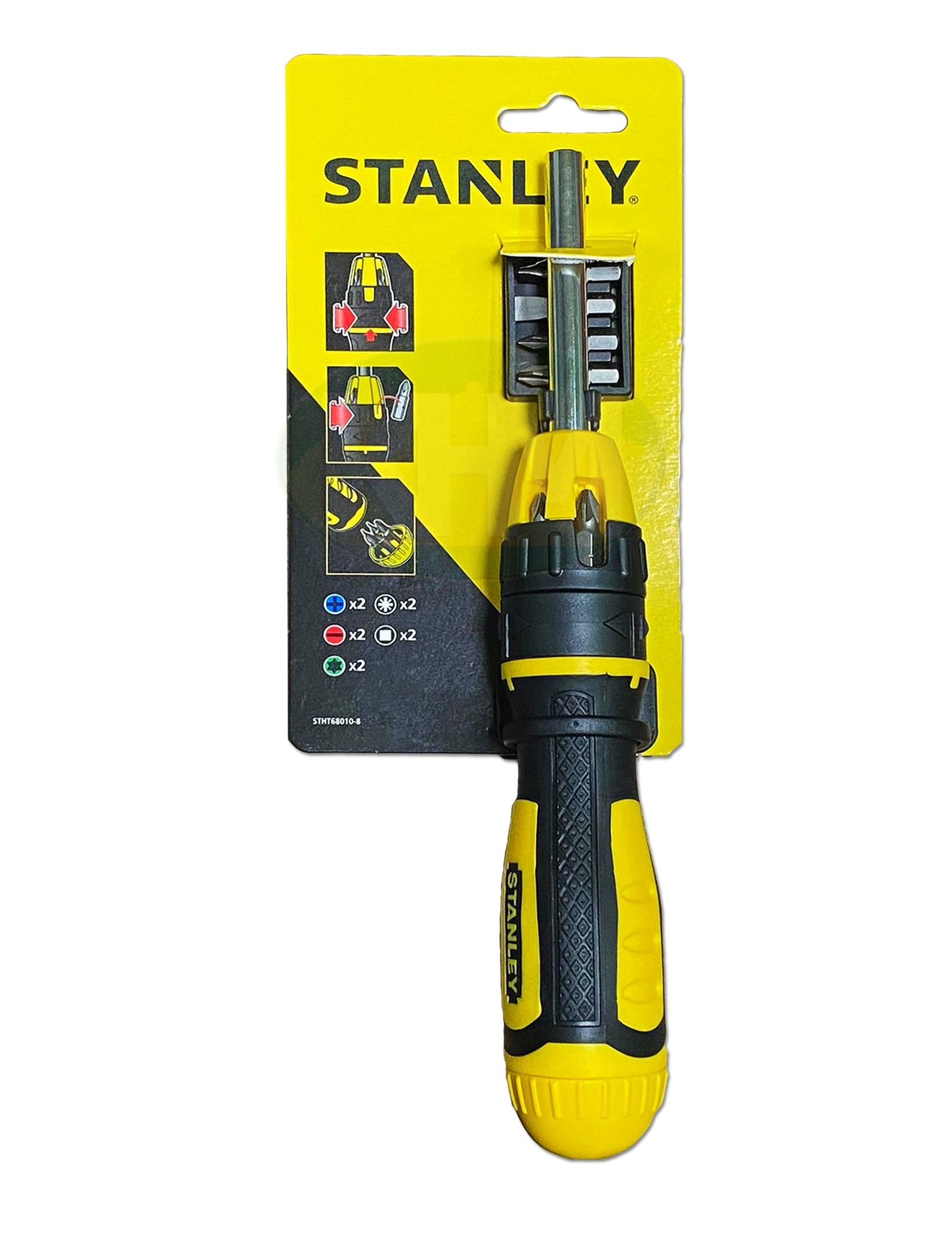 Stanley, Stanley 68-010 Tournevis à cliquet multibits (10 bits)