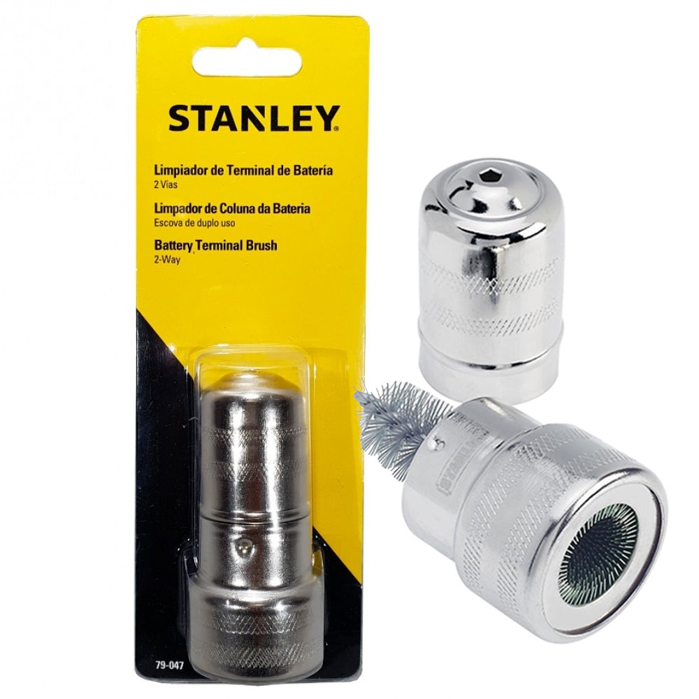 Stanley, Stanley 79-047 Brosse de nettoyage des bornes de batterie à 2 voies en métal