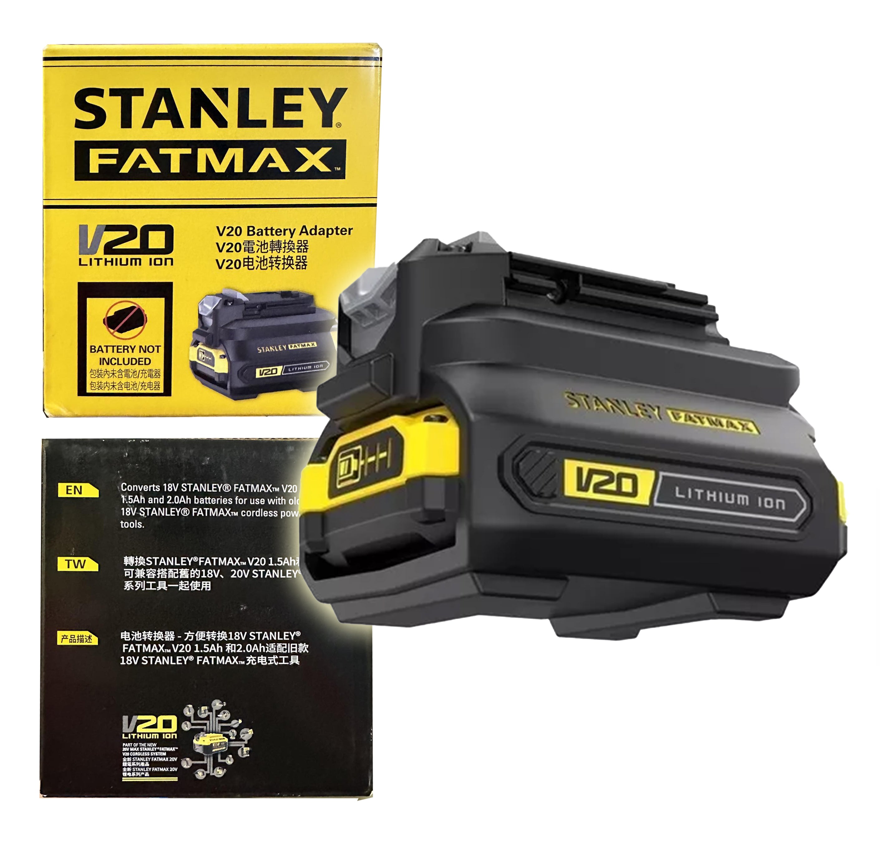 Stanley, Stanley SBA100 Adaptateur de batterie 20V