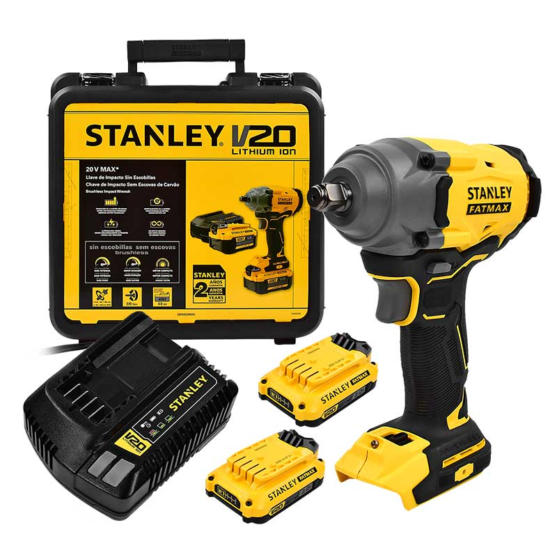 Stanley, Stanley SBW920M2K Clé à chocs sans fil 20V 1/2" Drive