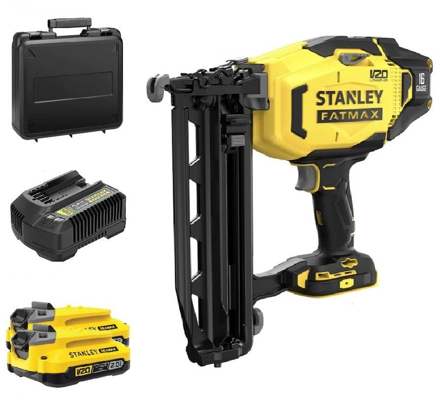 Stanley, Stanley SCN616D2K Cloueur à brad sans fil 20V 16Ga (Kit)