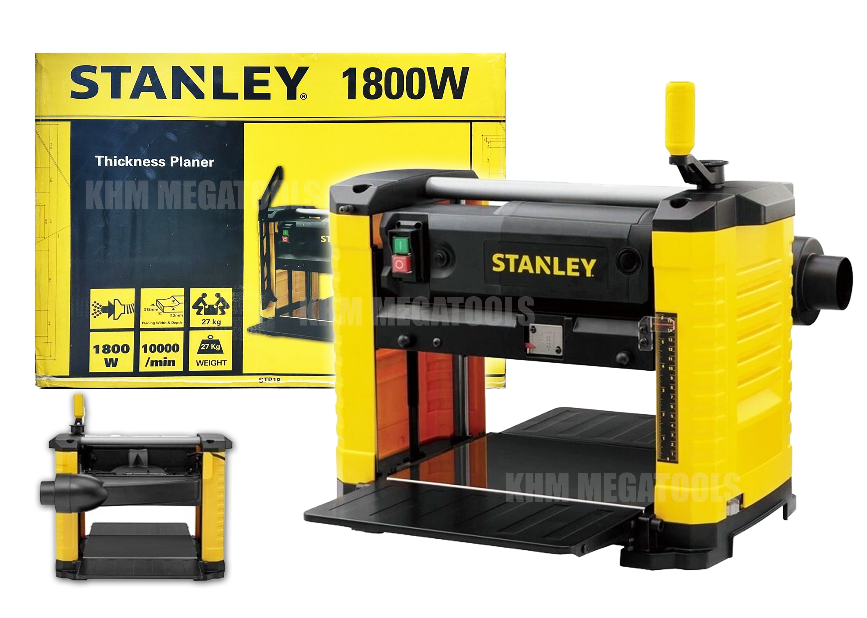 Stanley, Stanley STP18 Raboteuse d'épaisseur / raboteuse d'établi 13" 1800W