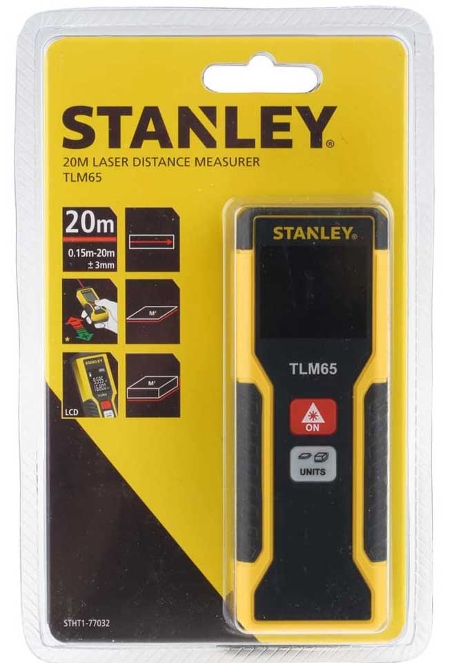 Stanley, Stanley TLM65 Laser Distance Measurer / Range Finder [20 mètres] (77-032)