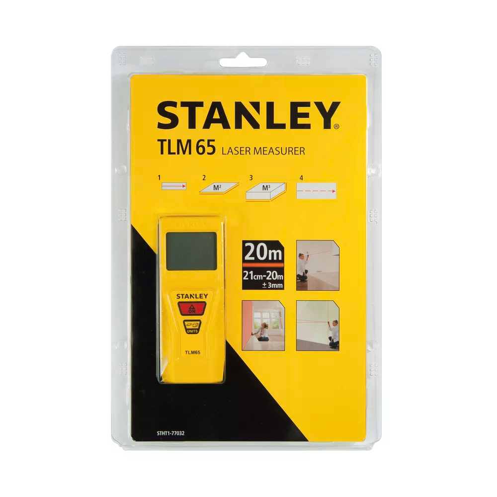 Stanley, Stanley TLM65 Laser Distance Measurer / Range Finder [20 mètres] (77-032)