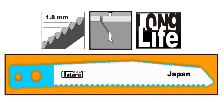 Tatara, Tatara T-No. 2F Lame de scie sauteuse pour métal