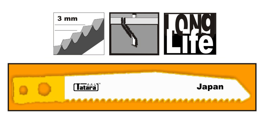 Tatara, Tatara T-No. 3F Lame de scie sauteuse pour le bois