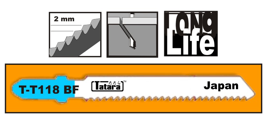 Tatara, Tatara T-T118BF Lame de scie sauteuse pour métal