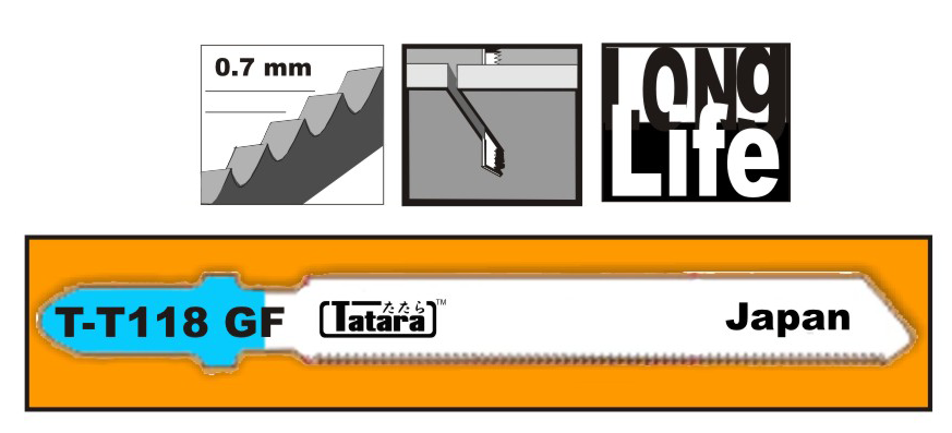 Tatara, Tatara T-T118GF Lame de scie sauteuse pour métal