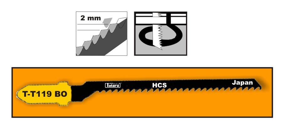 Tatara, Tatara T-T119BO Lame de scie sauteuse pour le bois