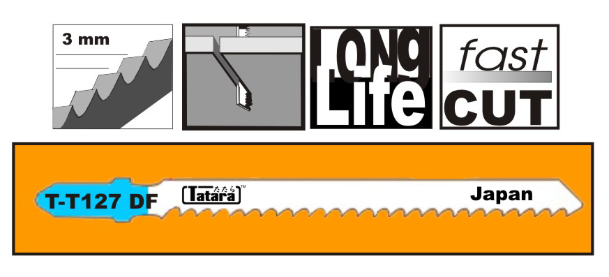 Tatara, Tatara T-T127DF Lame de scie sauteuse pour aluminium et métal