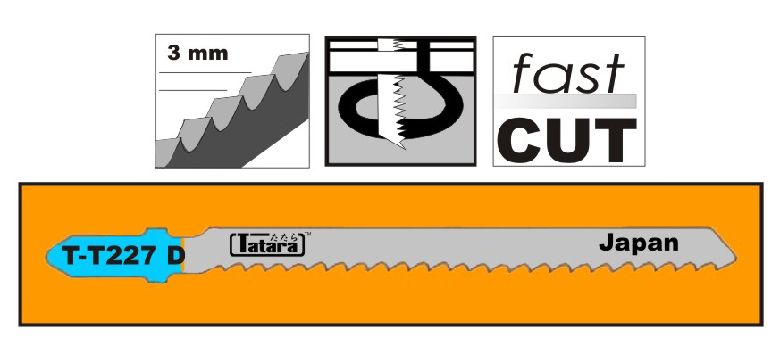 Tatara, Tatara T-T227D Lame de scie sauteuse pour aluminium et métal