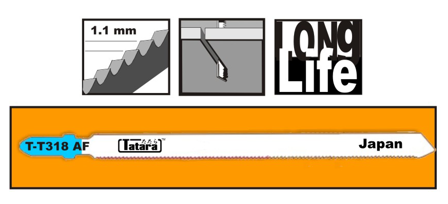 Tatara, Tatara T-T318AF Lame de scie sauteuse pour le métal