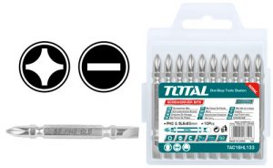 Total, Total TAC16HL133 Embout de tournevis à double extrémité (Philips x fente)