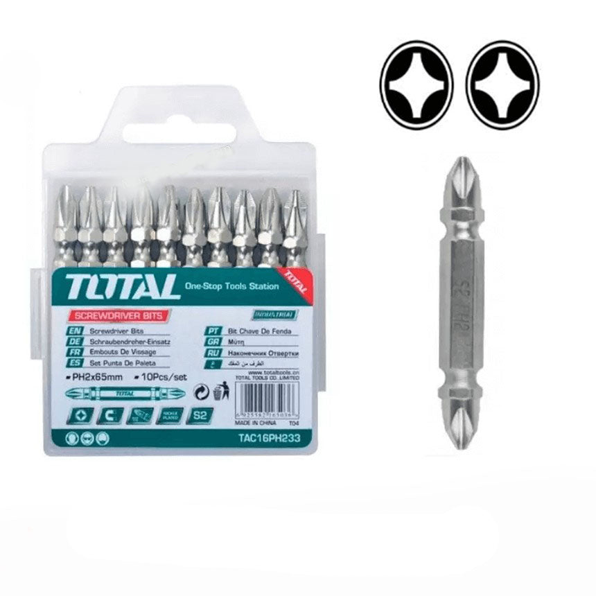 Total, Total TAC16PH233 Embout de tournevis Philips à double extrémité