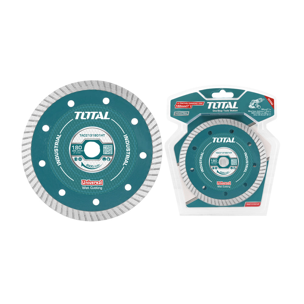 Total, Total TAC2131801HT Disque à tronçonner diamanté 7" (ultra fin)