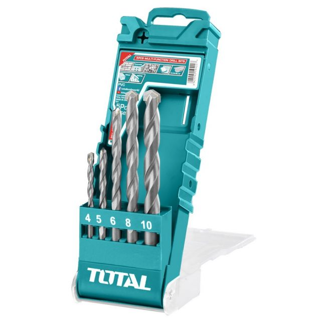 Total, Total TACSD7156 5pcs Multi Purpose Drill Bit Set