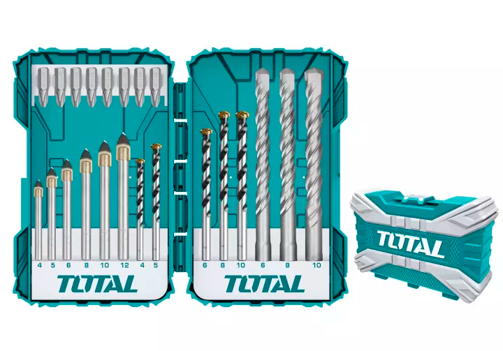 Total, Total TACSDL12201 22pcs Mélange d'embouts de perçage et de tournevis