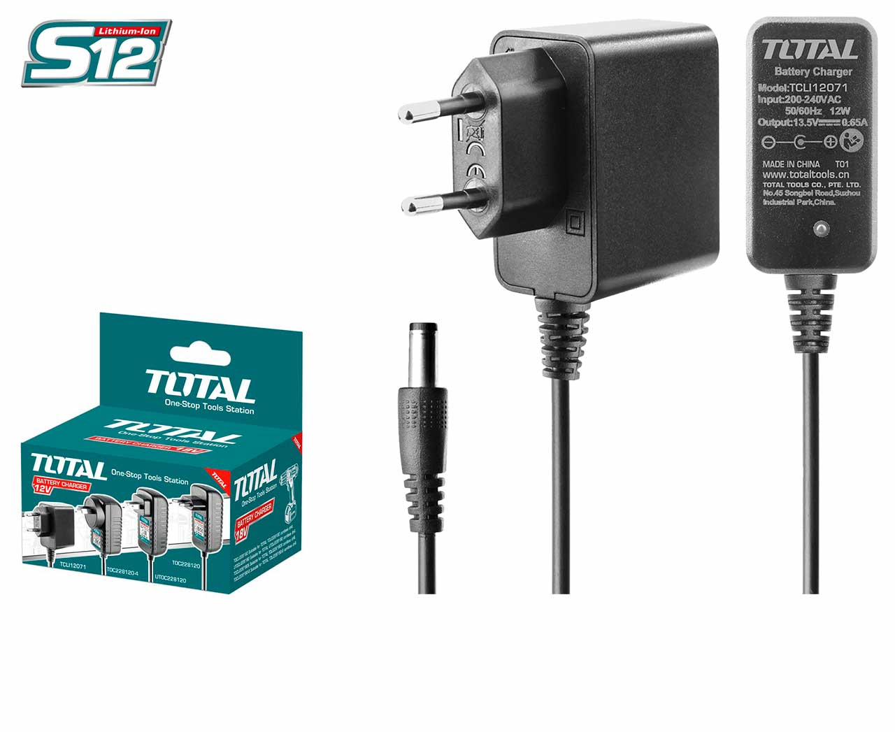 Total, Total TCLI12071 Chargeur 12V (S12)