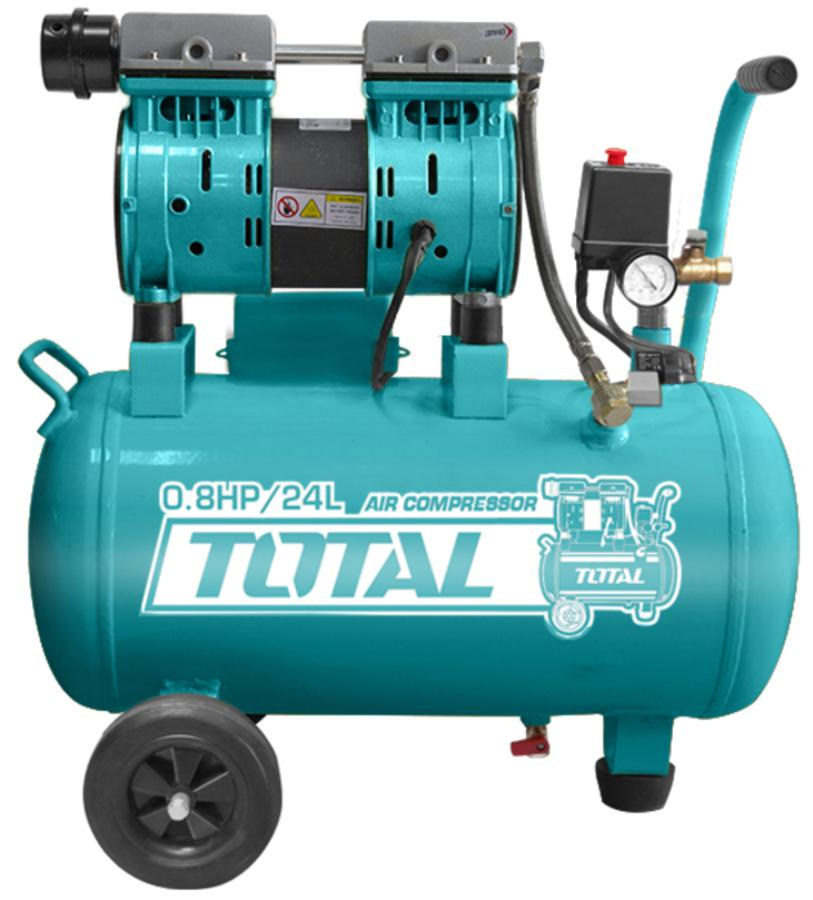 Total, Total TCS1075242P Compresseur d'air sans huile 0.8HP 24L