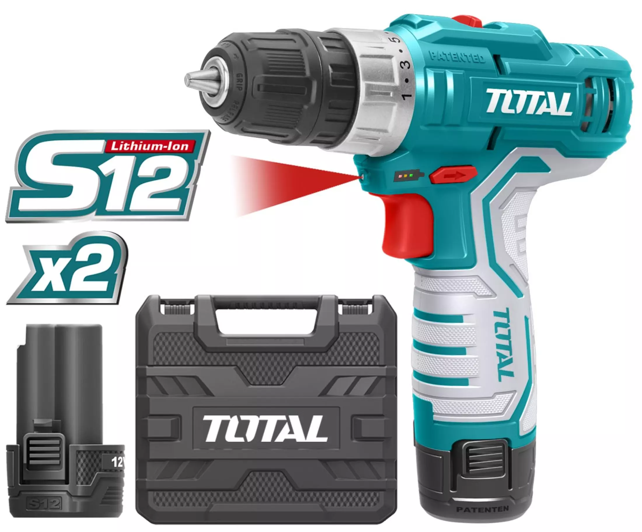 Total, Total TDLI1232 Perceuse sans fil 12V