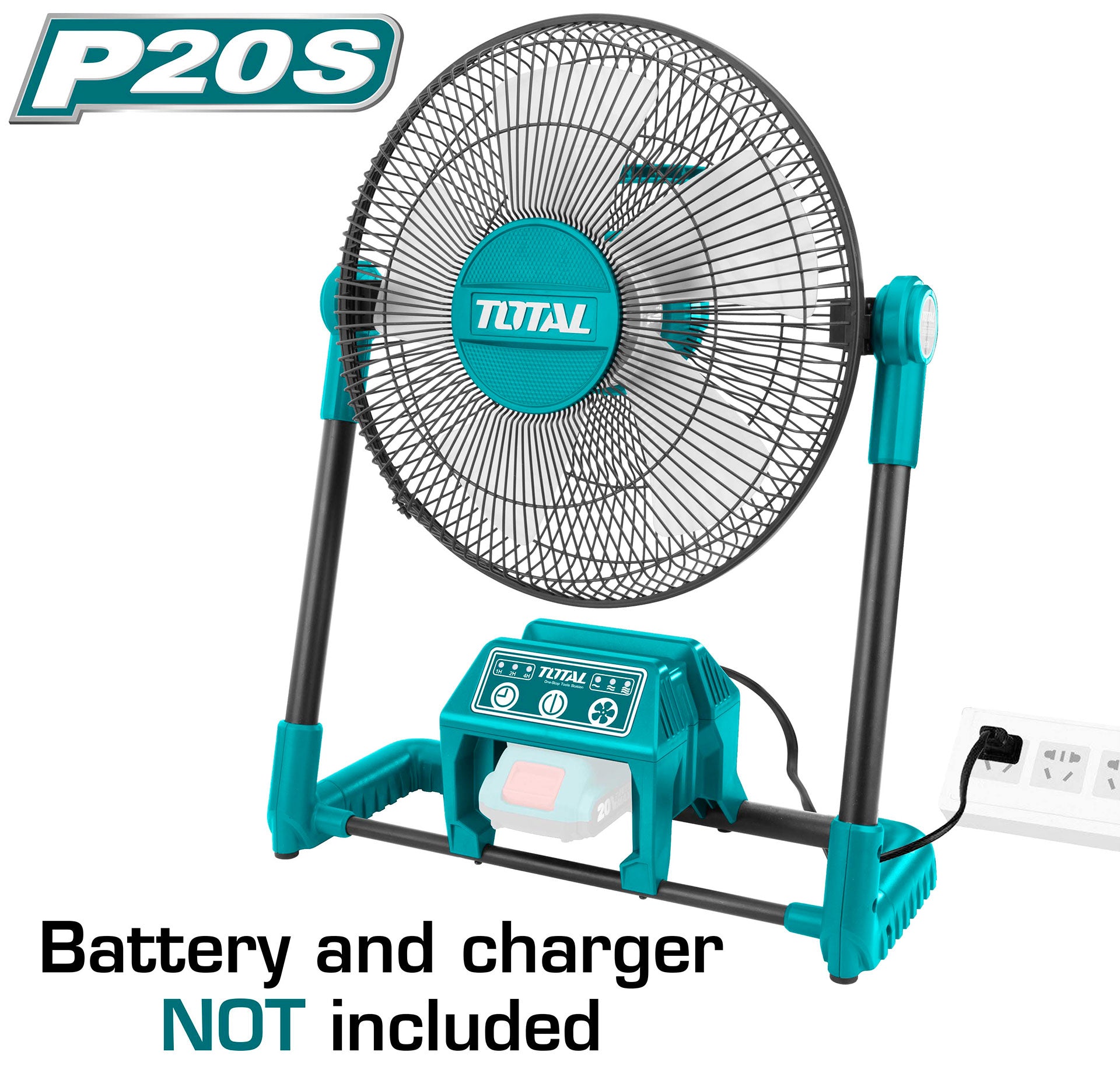 Total, Total TFALI2001 Ventilateur sans fil 20V 13" (nu)