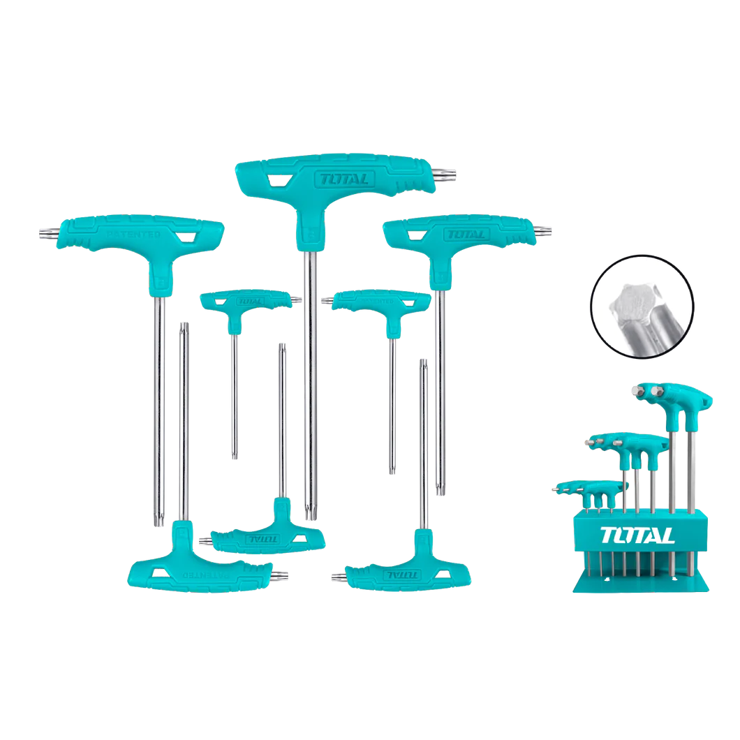 Total, Total THHW80836 8pcs T-Handle Torx Wrench Set