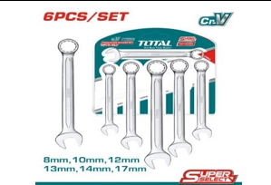 Total, Total THT102266 6pcs Combination Spanner Set