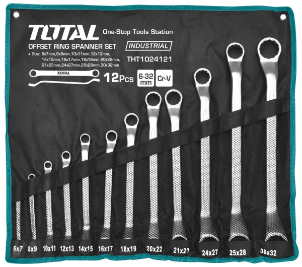 Total, Total THT1024121 Jeu de clés à fourche 6-32mm