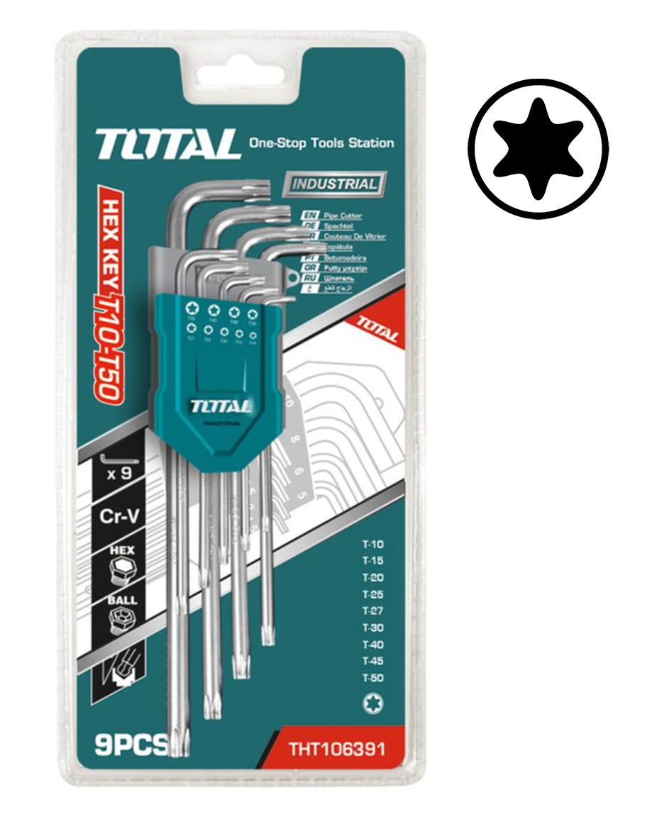 Total, Total THT106392 Jeu de clés Allen Torx